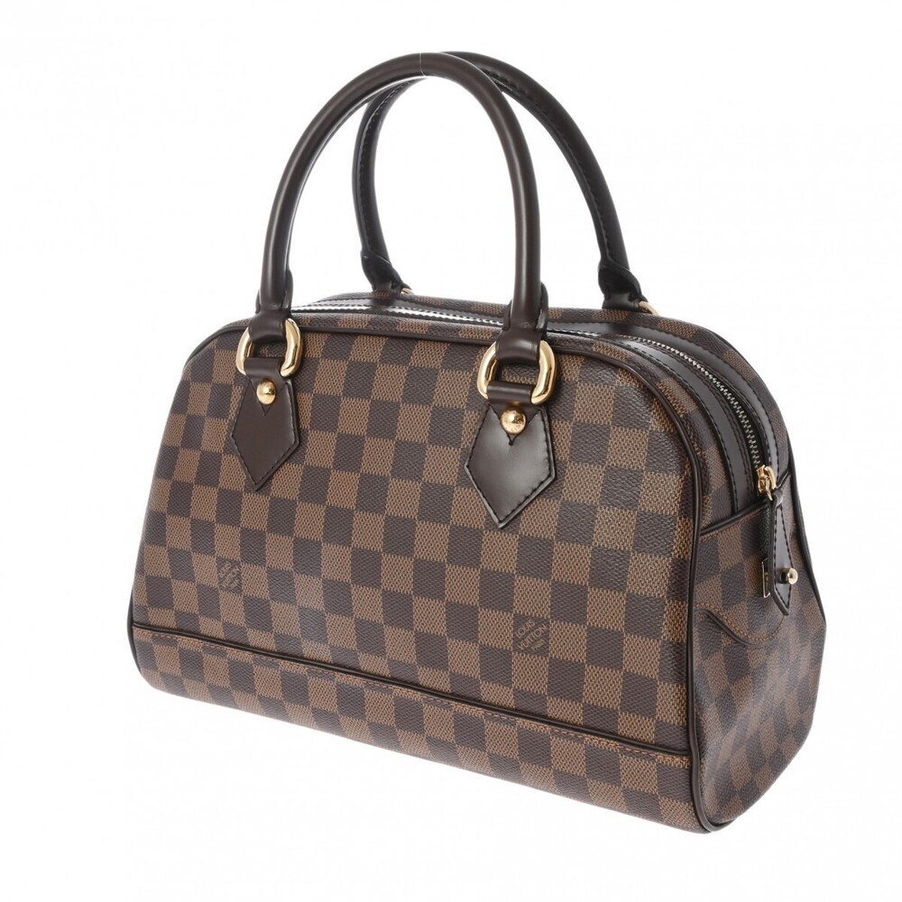 Louis Vuitton Handbag Damier Canvas Brown Duomo